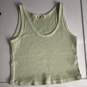 AMO Crop rib tank top